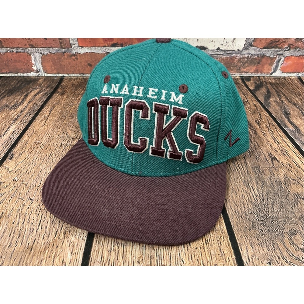 Vintage Anaheim Mighty Ducks Snapback Hat Zephyr